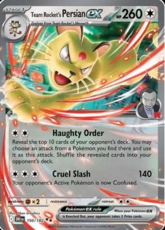 Team Rocket's Persian ex 150/182 - Destined Rivals