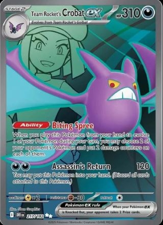 Team Rocket's Crobat ex 217/182 - Destined Rivals