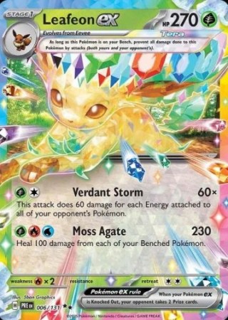 Leafeon ex 006/131 - Prismatic Evolutions