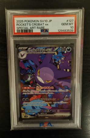 PSA 10 - Rocket's Crobat ex 127/098 - Glory of Team Rocket