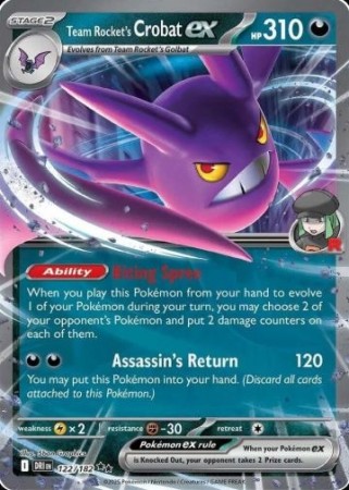 Team Rocket's Crobat ex 122/182 - Destined Rivals